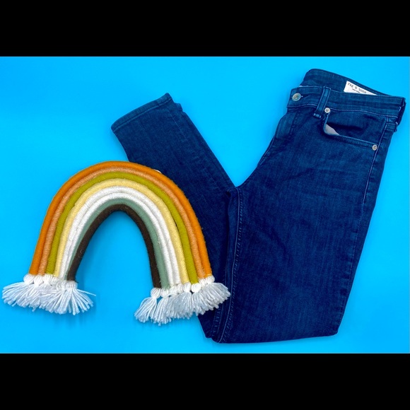 rag and bone cate mid-rise ankle skinny April wash Nearly new jeans Sz 26 - Picture 6 of 6